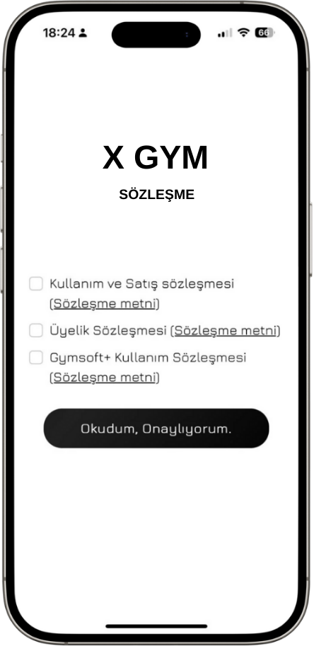 Gymsoft® Otomatik, Başlıklı Mesaj