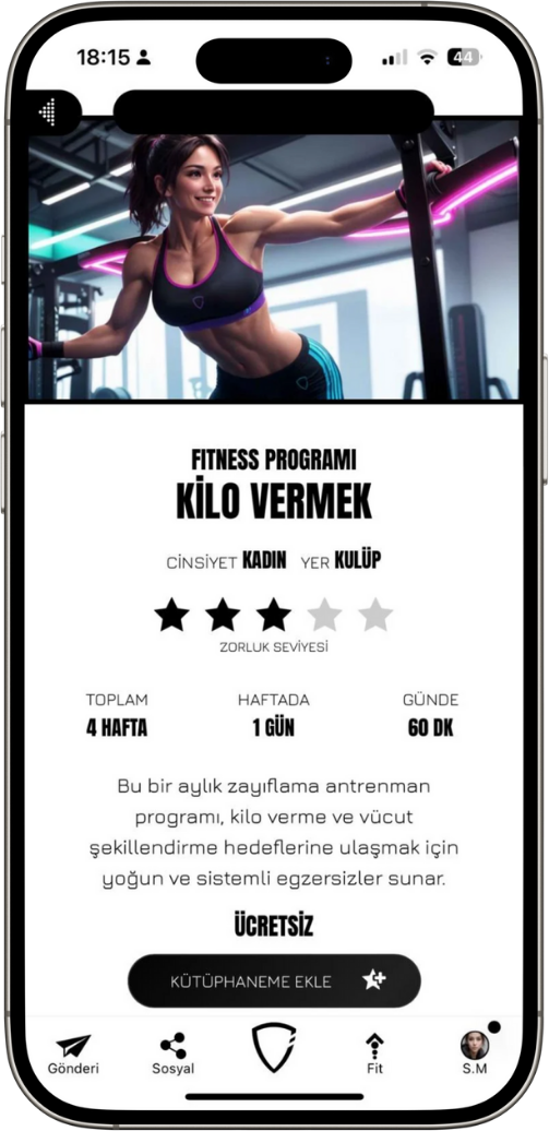 Gymsoft® Videolu Antrenman Programı 